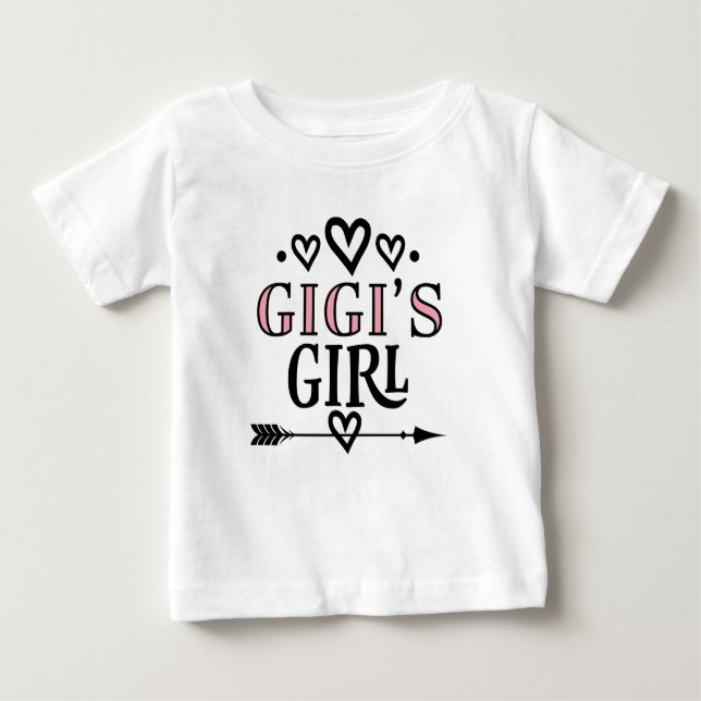 Gigi's Girl Niedlich Grandtochter Geschenk Baby T-shirt (Vorderseite)