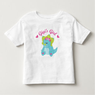 Gigis Mädchen-Dinosaurier Kleinkind T-shirt