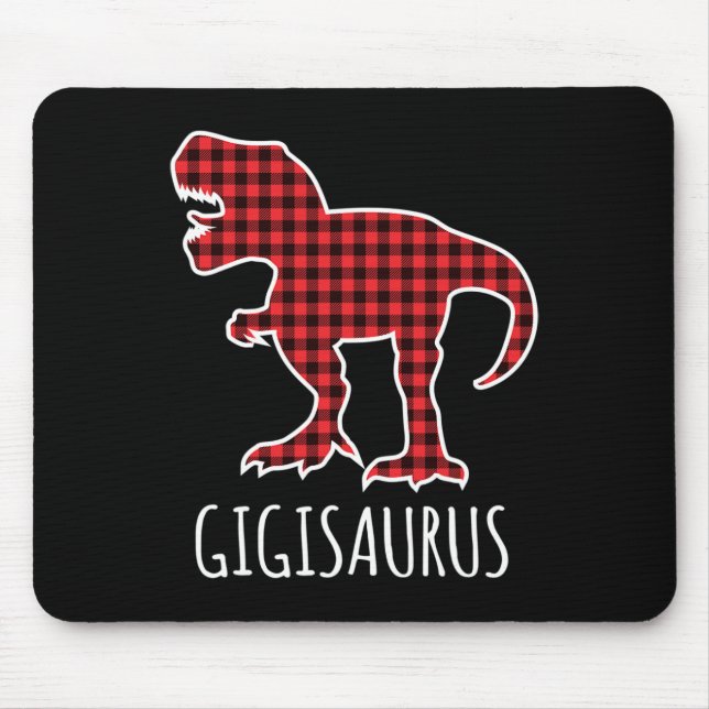 Gigisaurus Buffalo Karo Dinosaur Lustig Passend C Mousepad (Vorne)