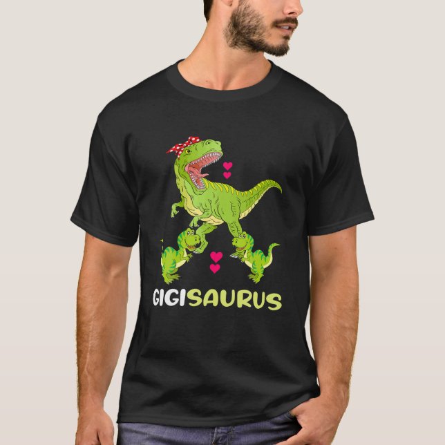 Gigisaurus T Rex Dinosaur Gigi Saurus Family T-Shirt (Vorderseite)