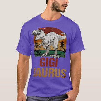 Gigisaurus T Rex Dinosaur Gigi Saurus Vintag T-Shirt