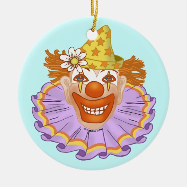 Gigo Clown-Ornament Keramik Ornament (Vorne)