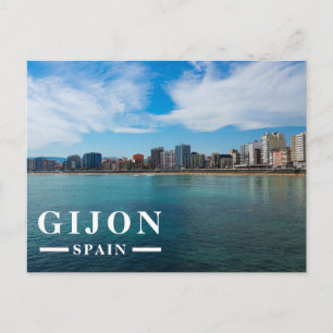 Gijón Spanien Küstenreise Feiertagspostkarte