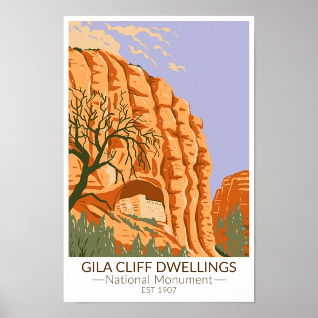 Gila Cliff Dwellings National Monument New Mexico Poster (Vorne)