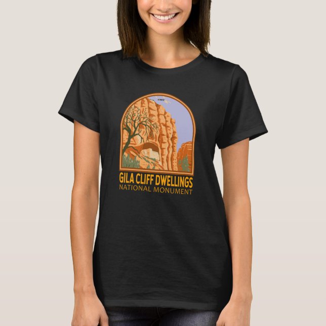 Gila Cliff Dwellings National Monument New Mexico T-Shirt (Vorderseite)