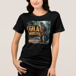 Gila Mobster Fotografy Combo Creature Funny Tri-Blend Shirt