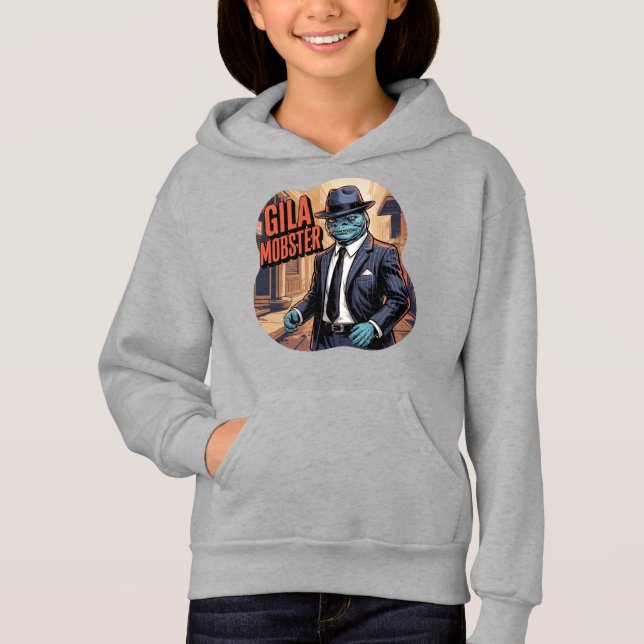 Gila Mobster Illustration Combo Creature Funny Hoodie (Vorderseite)