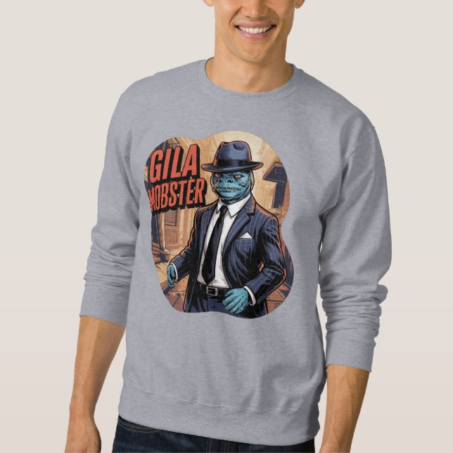 Gila Mobster Illustration Combo Creature Funny Sweatshirt (Vorderseite)