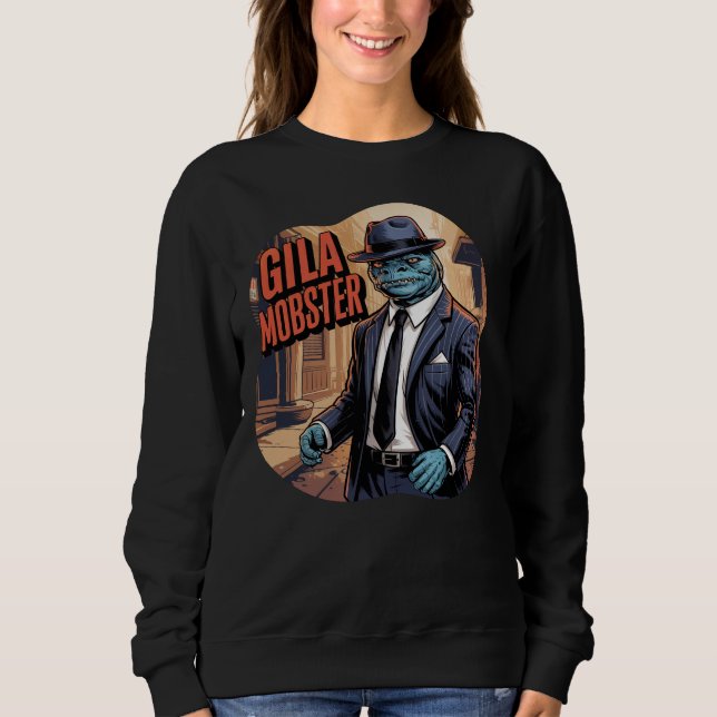 Gila Mobster Illustration Combo Creature Funny Sweatshirt (Vorderseite)