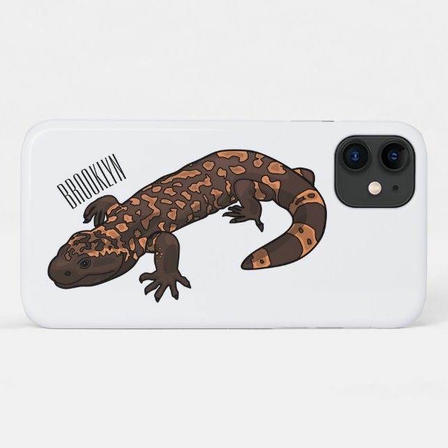 Gila Monster Cartoon Illustration Case-Mate iPhone Hülle (Rückseite (Horizontal))