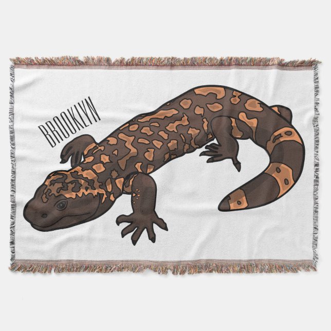 Gila Monster Cartoon Illustration Decke (Vorderseite)