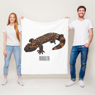 Gila Monster Cartoon Illustration Fleecedecke