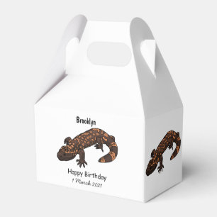 Gila Monster Cartoon Illustration Geschenkschachtel