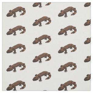 Gila Monster Cartoon Illustration Stoff
