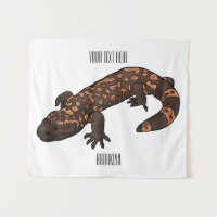 Gila Monster Cartoon Illustration