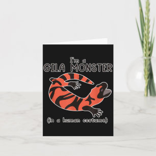 Gila-Monster-Kostüm Lustige Halloween-Grafik Karte