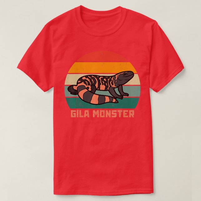 Gila Monster Vintag Sunset T-Shirt (Design vorne)