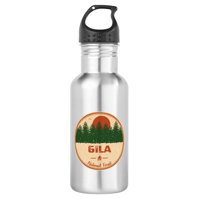 Gila National Forest Edelstahlflasche (Vorderseite)