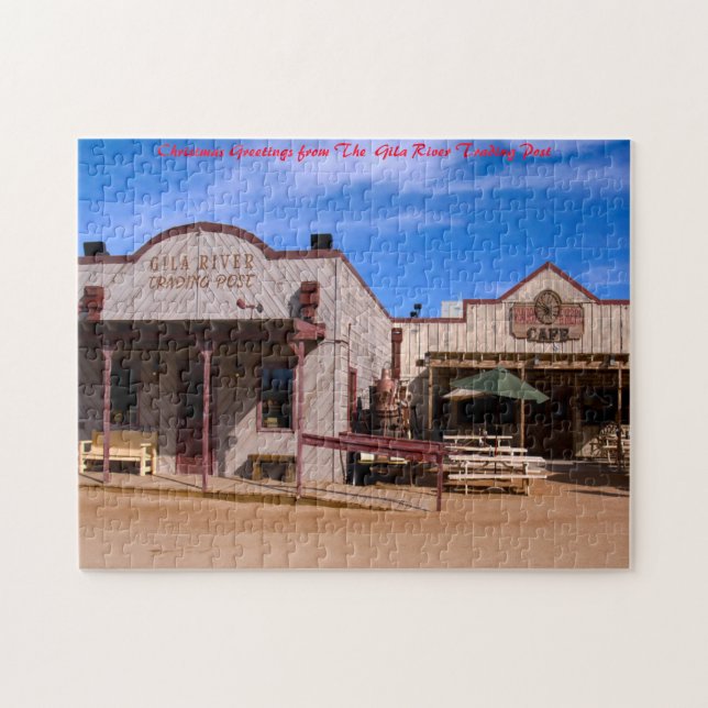 Gila River Trading Post. Weihnachtsgrüße Puzzle (Horizontal)