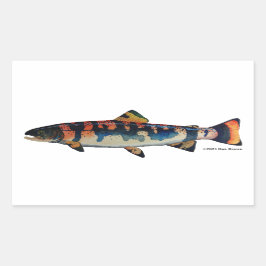 Gila Trout; Rechteckiger Aufkleber
