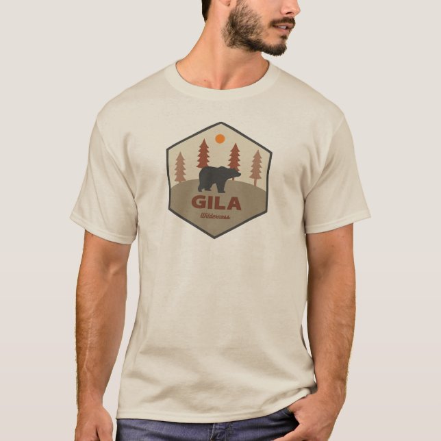 Gila Wilderness New Mexico Bear T-Shirt (Vorderseite)