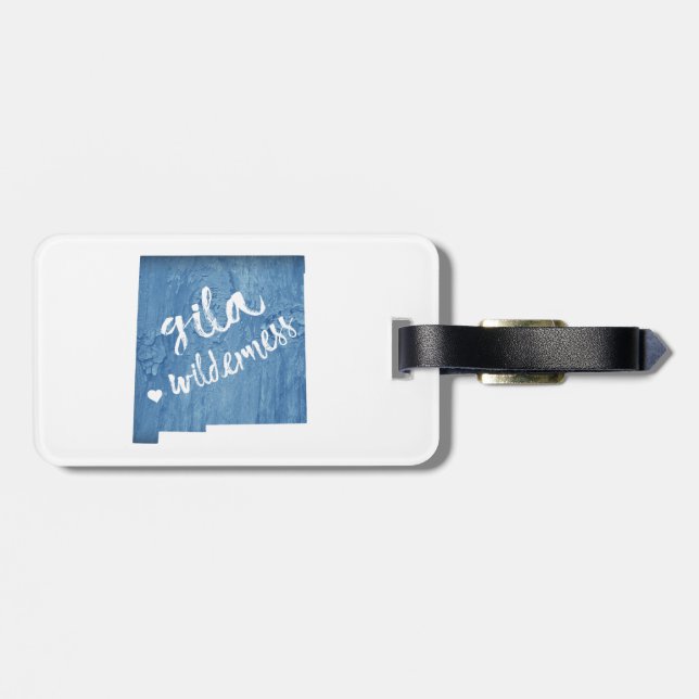 Gila Wilderness New Mexico Holzkörner Gepäckanhänger (Rückseite horizontal)