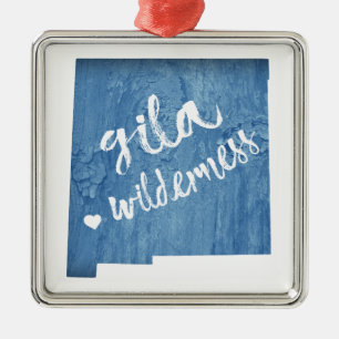 Gila Wilderness New Mexico Holzkörner Ornament Aus Metall