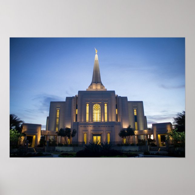 Gilbert Arizona LDS Temple Poster (Vorne)