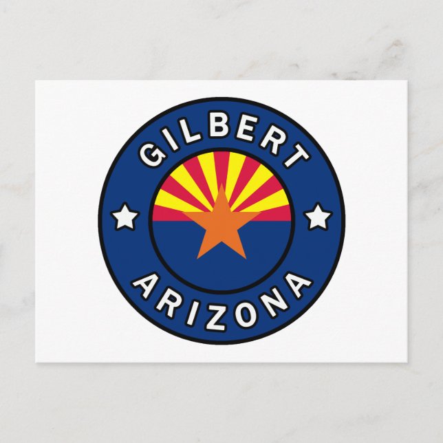 Gilbert Arizona Postkarte (Vorderseite)