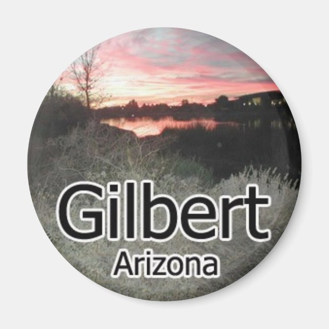 Gilbert Arizona Sunset Magnet (Vorne)