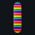 Gilbert Baker Pride Flag Wiederholung Rainbow Stri Skateboard<br><div class="desc">Originalfarben mit rosa; Streifen wiederholen</div>