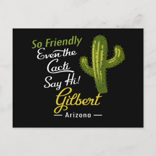 Gilbert Cactus Funny Retro Postkarte