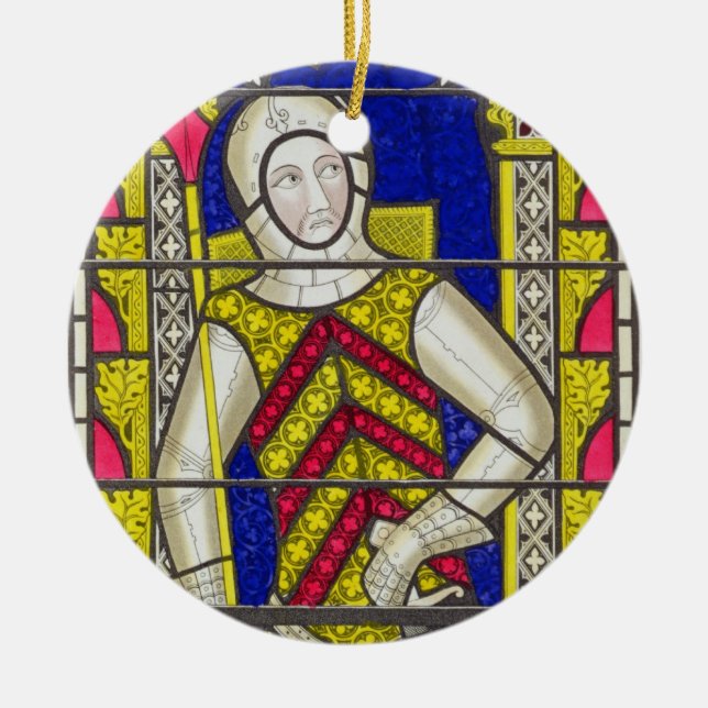 Gilbert De Clare, 3. Graf von Gloucester (1243-95) Keramikornament (Vorne)