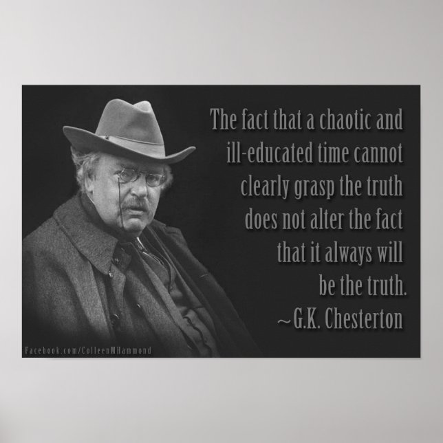 Gilbert Keith Chesterton Poster (Vorne)