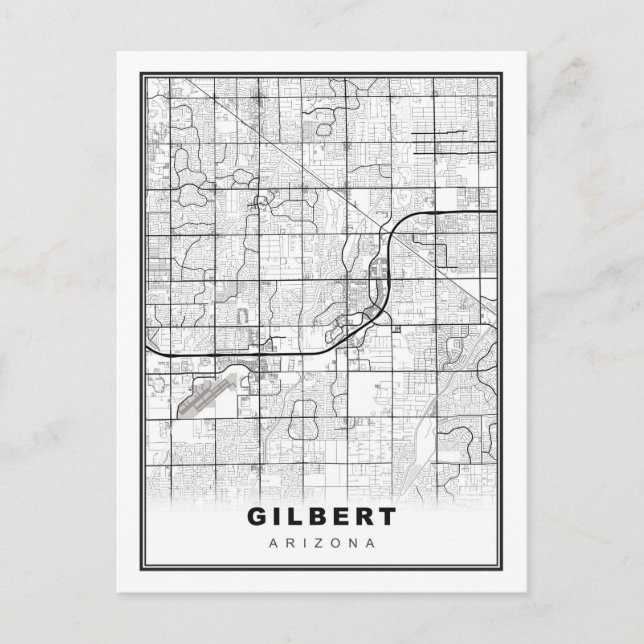 Gilbert Map Postkarte (Vorderseite)