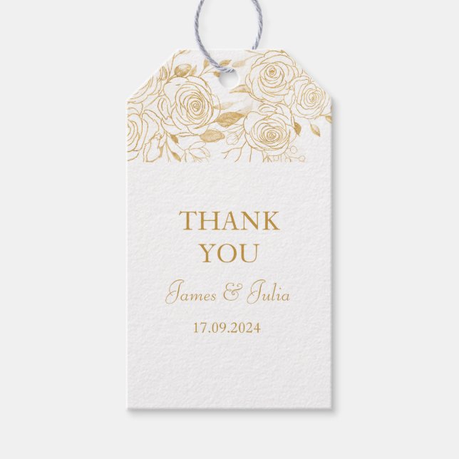 GILDE Blüten Geschenkanhänger (Vorderseite)