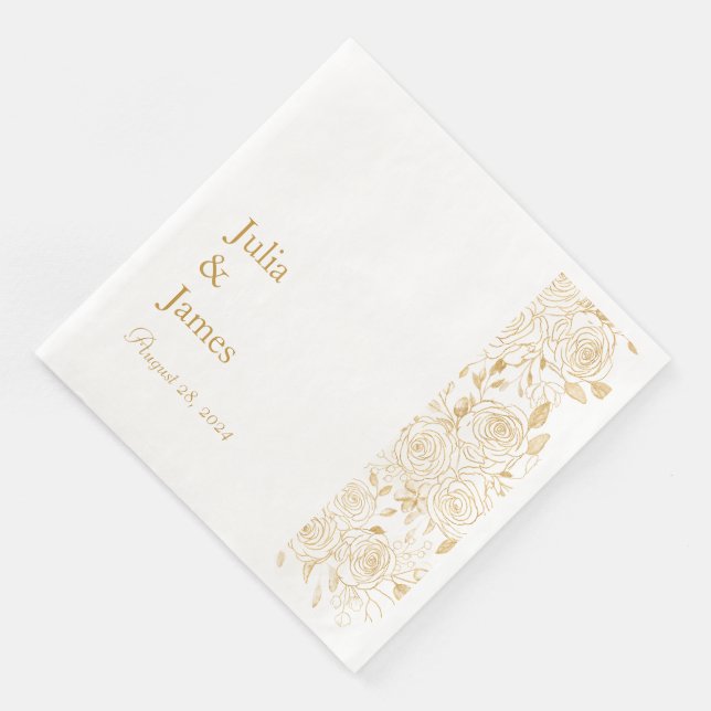 GILDE Blüten Serviette (Ecke)