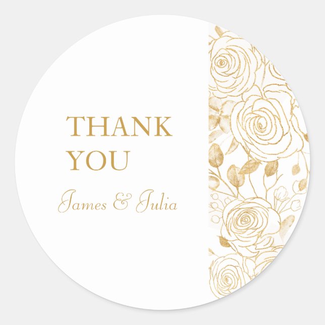 GILDE-Blütensiegel Runder Aufkleber (Vorderseite)