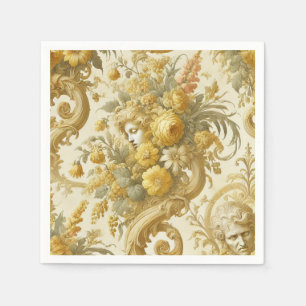 Gilde Gold - Barockblumenkissen Serviette