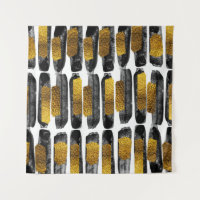 Gilded Artistry: Black & Gold Abstrakt
