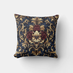 Gilded Baroque Floral Wirbel Kissen