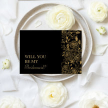 GILDED Blogs werden Sie meine Bridesmaid Card sein
