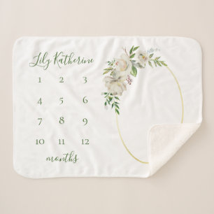 Gilded Blooms Baby Name Milestone Foto Sherpadecke
