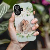 Gilded Blooms Mint | MIT MONOGRAMM FOTO