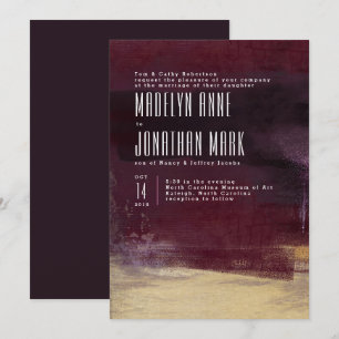 Gilded Brush Wedding Invitation & Matching Suite Einladung