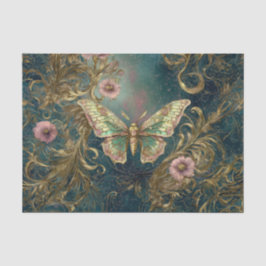 Gilded Butterfly Garden - Art Nouveau Garden Seidenpapier