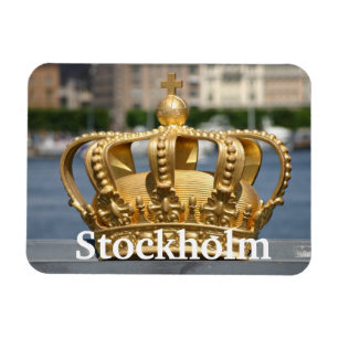 Gilded Crown, Skeppsholm Bridge, Stockholm, Schwed Magnet