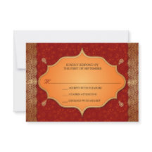 Gilded Edge Indian Frame Wedding Reply UAWG