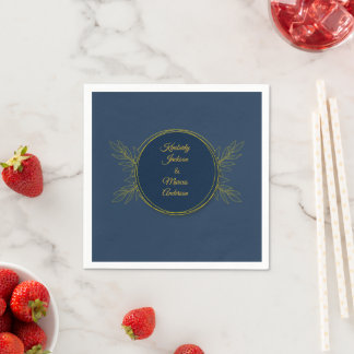 Gilded Elegance Circle Hochzeit Serviette