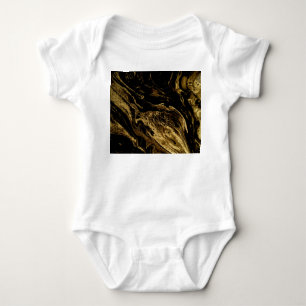 Gilded Elegance: Marblings großartige Magie Baby Strampler